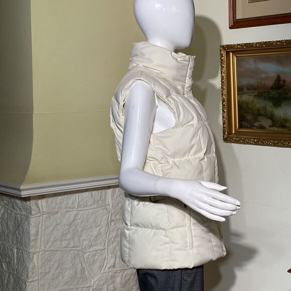 Eddie Bauer EB700 Goose Down Puffer Vest Jacket White - Picture 3 of 14